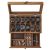 SONGMICS Caja de Relojes con 12 Ranuras, Estuche de Relojes de Madera de 2 Niveles con Tapa de Cristal, Almohadillas, Forro de Terciopelo, Regalo de Seres Queridos, Nogal Rústico JOW012K01